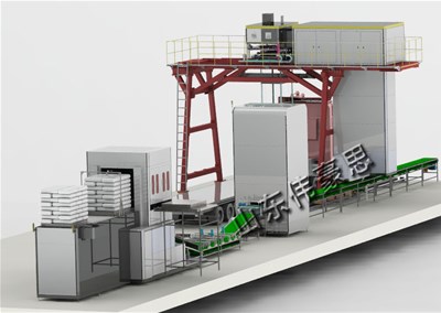 鈣粉智能裝車機(jī)介紹 袋裝全自動裝車碼垛機(jī)