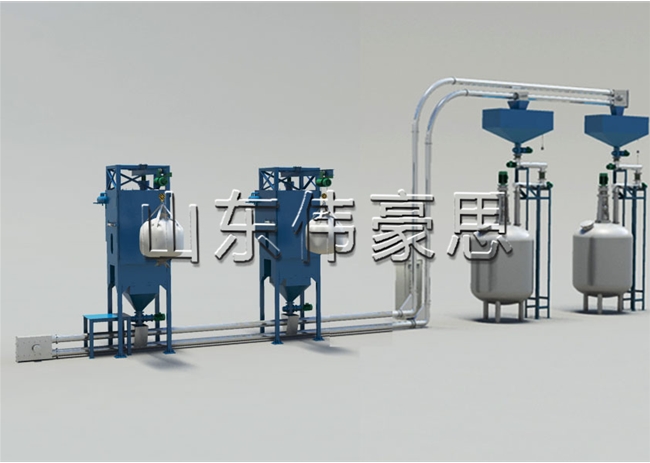 噸袋自動拆包機(jī)+管鏈?zhǔn)教嵘龣C(jī)